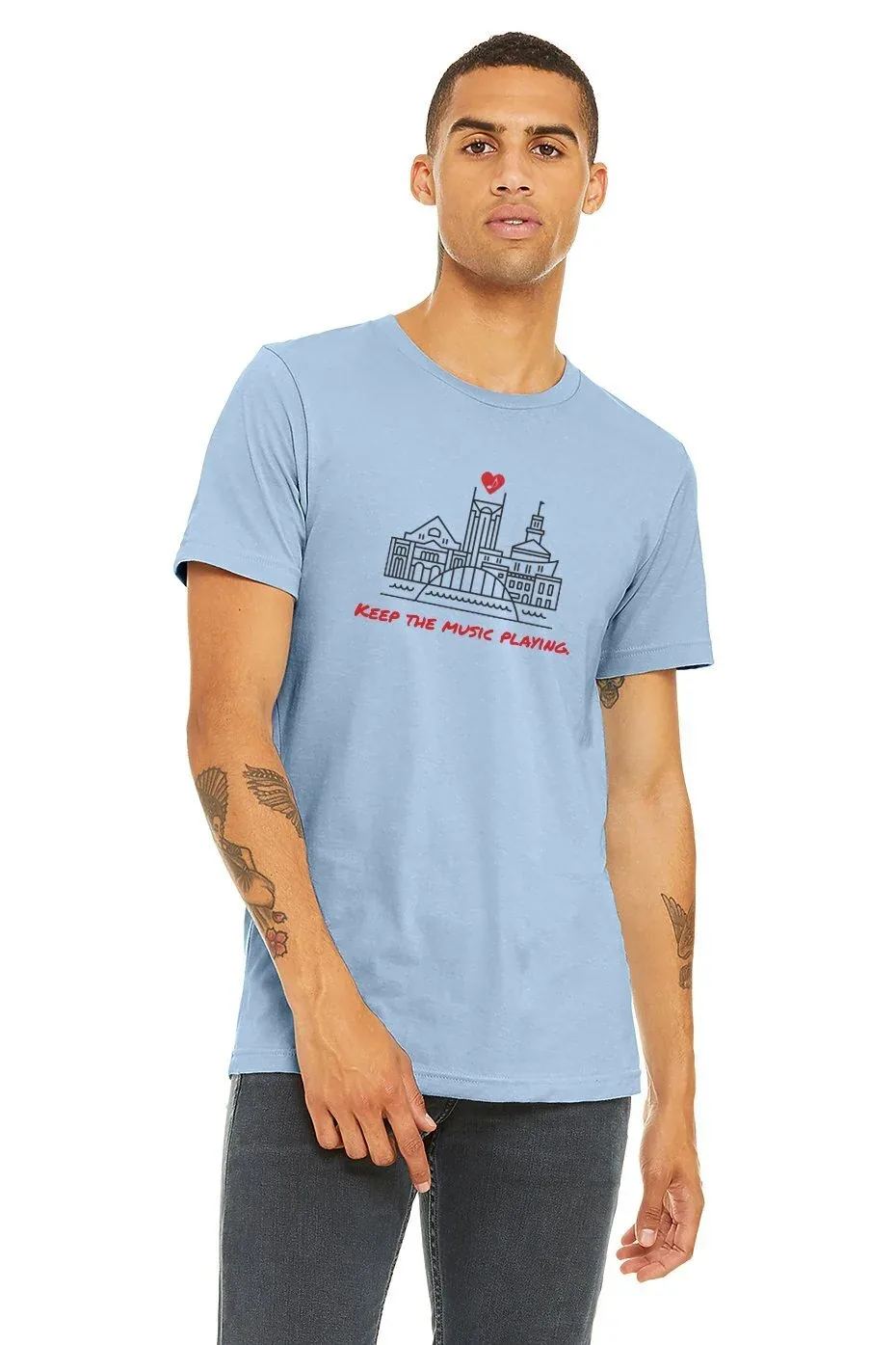#NashvilleStrong T-shirt design from Visit Music City