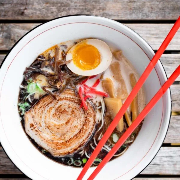 Tonkotsu pork belly ramen at Two Ten Jack East Nashville