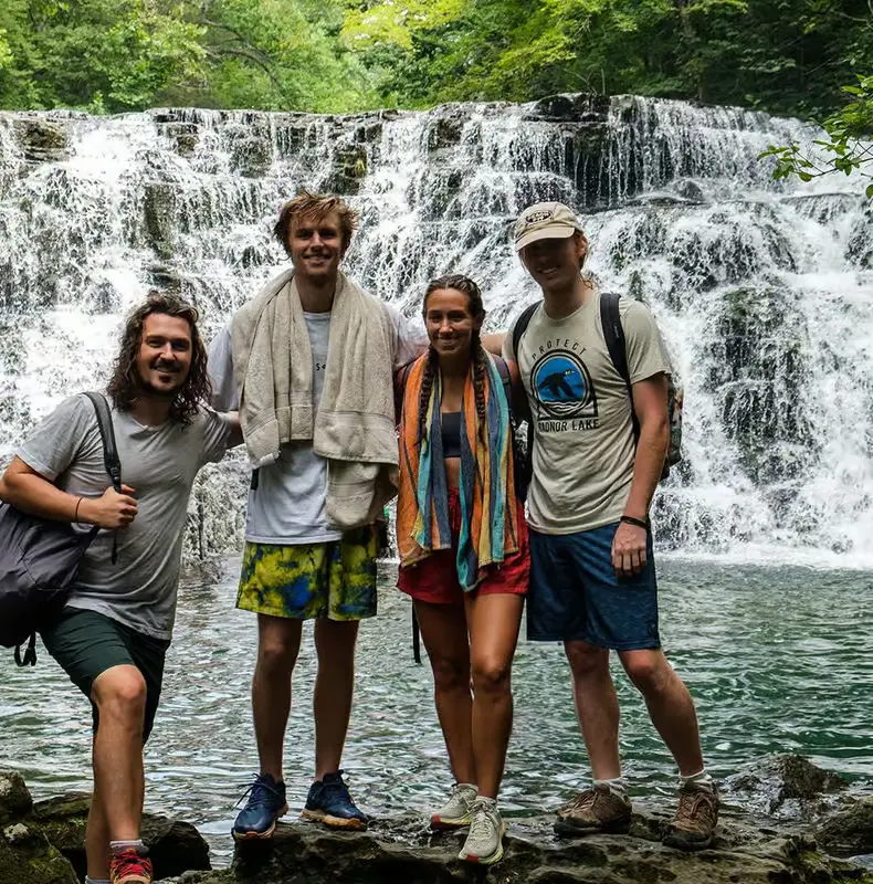 Waterfall Wonders hiking tour with brewery stop from Nashville