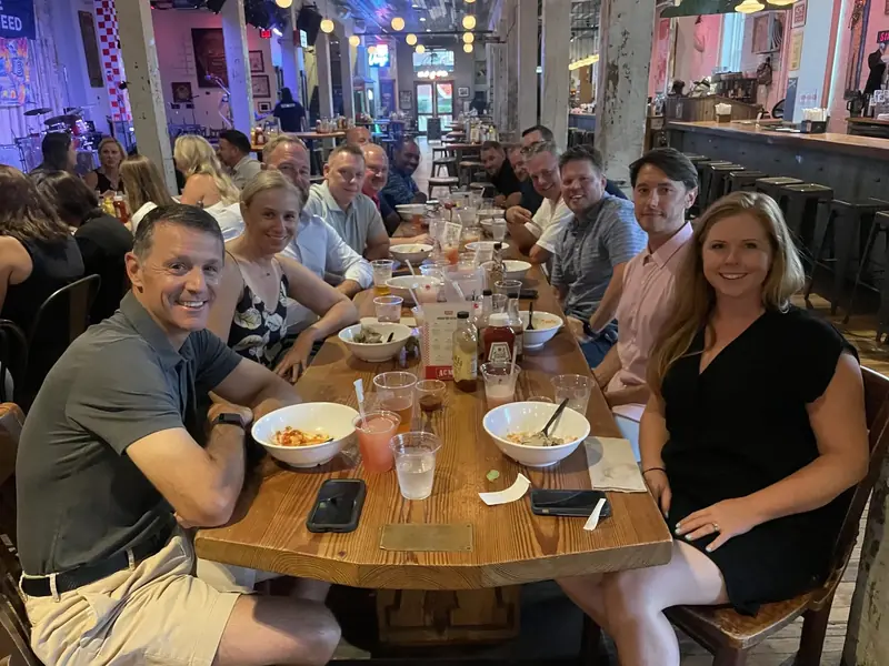 A Little Local Flavor food tour group at Acme Feed and Seed in downtown Nashville